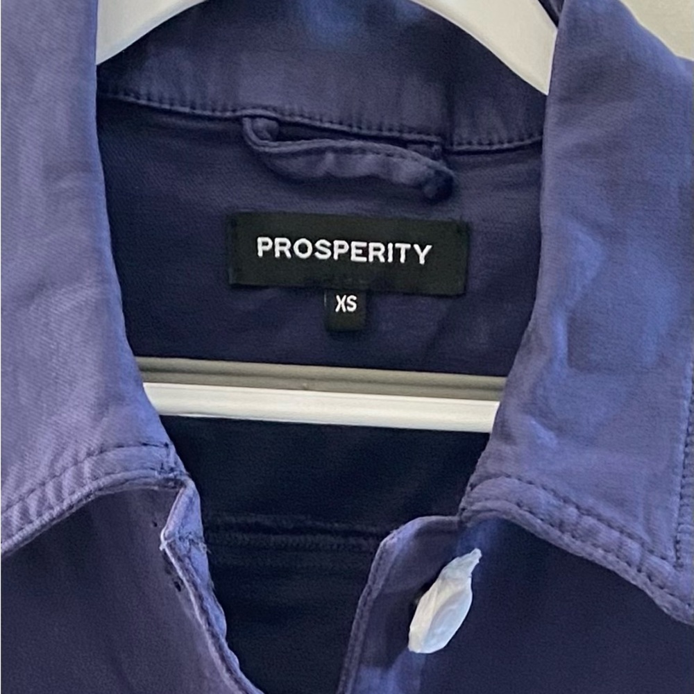 Prosperity Jolene Stretch Blue Colored Denim Jacket NWT Size XS - Picture 5 of 8